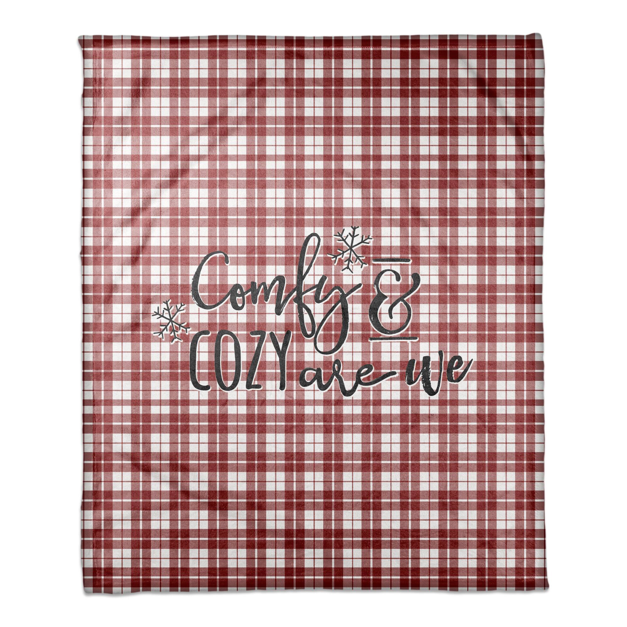 Designs Direct Comfy & Cozy Are We 50x60 Throw Blanket